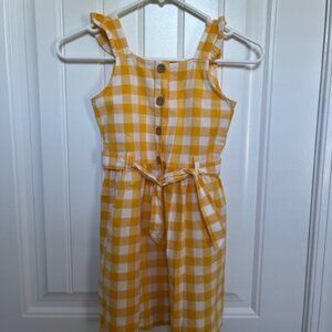 Yellow and White Carters Girls Summer Dress